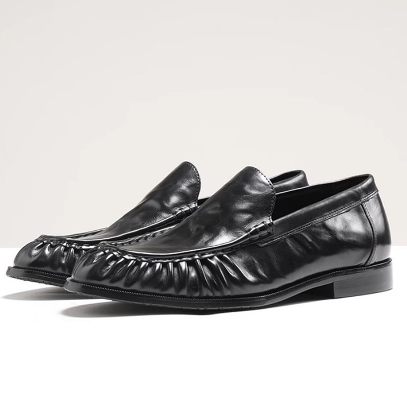 Men'S Shoes Grip - Obermaterial aus Rindsleder Handgefertigtes Musterdesign Schafsfell-Futter