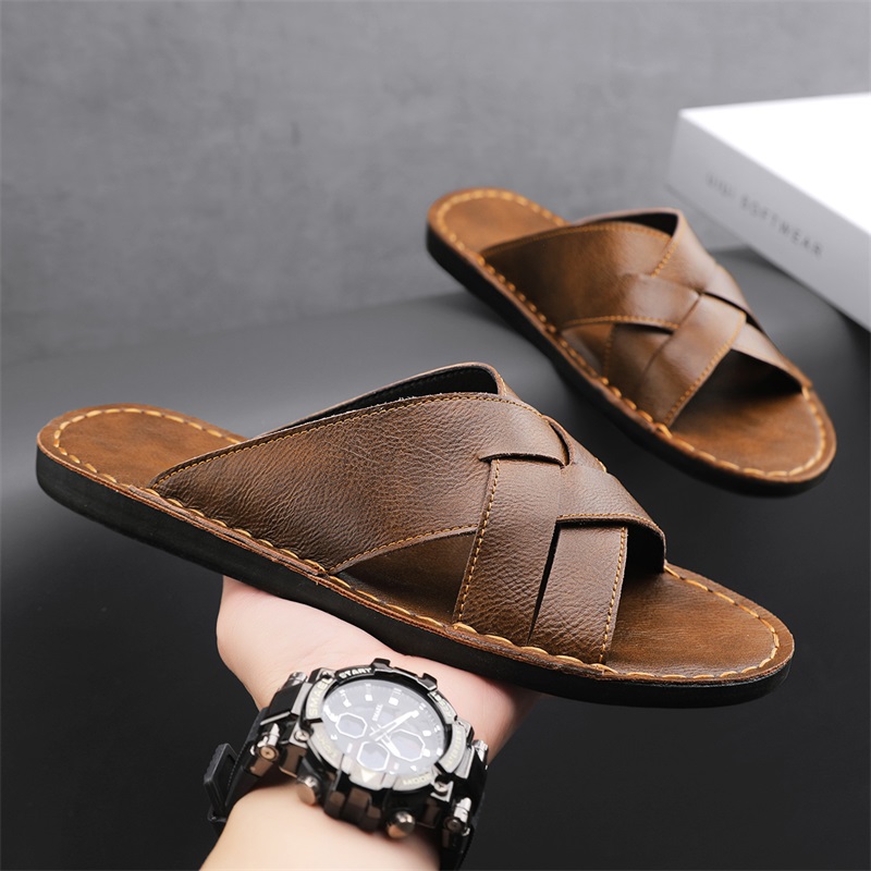 Men Shoes Marks - Echtes Leder Herren Casual Sandalen Sommer