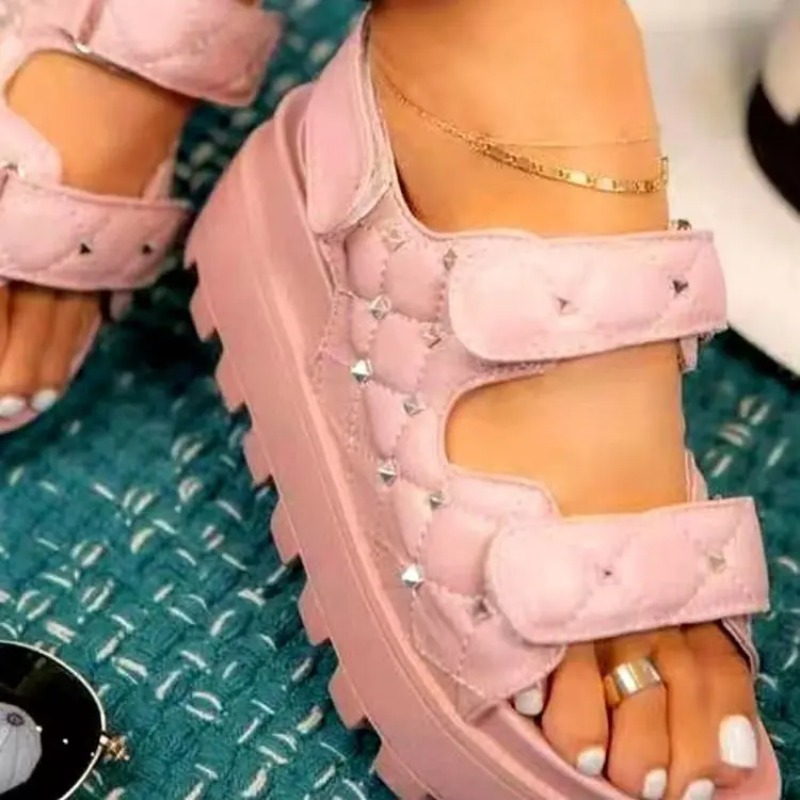 Velcro Strap Sandal - 2024 Sommer dicke Sohle Sandalen für
