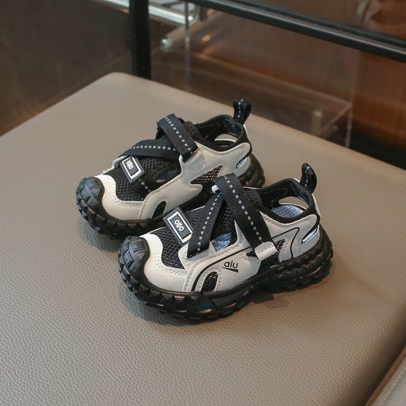 Velcro Strap Sandal - Atmungsaktive Mesh-Sandalen für Kleinkinder mit geschlossener