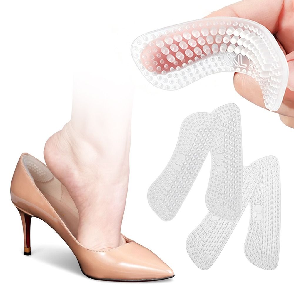 Men'S Shoes Grip - 2 Stück Langlebige Silikon-Fersensticker Rutschfeste Unsichtbare