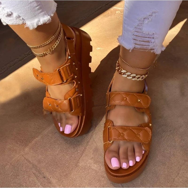 2024 Sommer dicke Sohle Sandal – Velcro Strap Sandal Bewertung und Preis