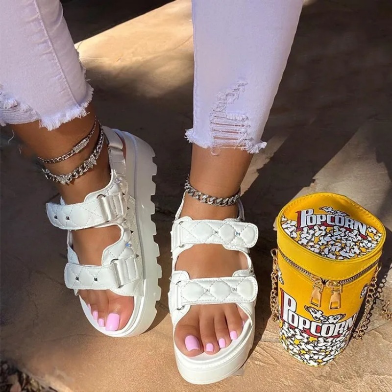 2024 Sommer dicke Sohle Sandal – Velcro Strap Sandal Bewertung und Preis