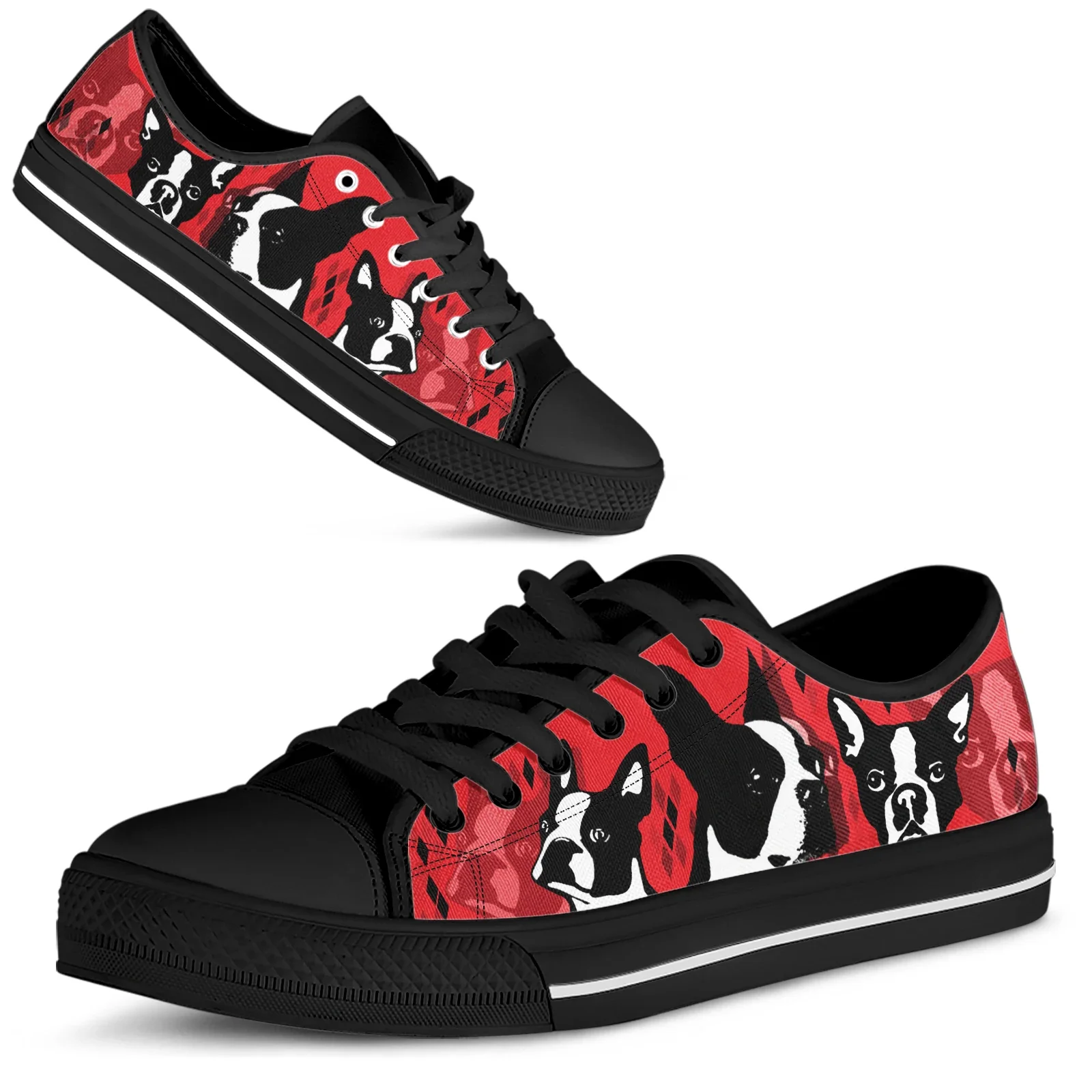 Rote Schuhe mit Boston-Terrier – Men Shoes Red Bewertung und Preis