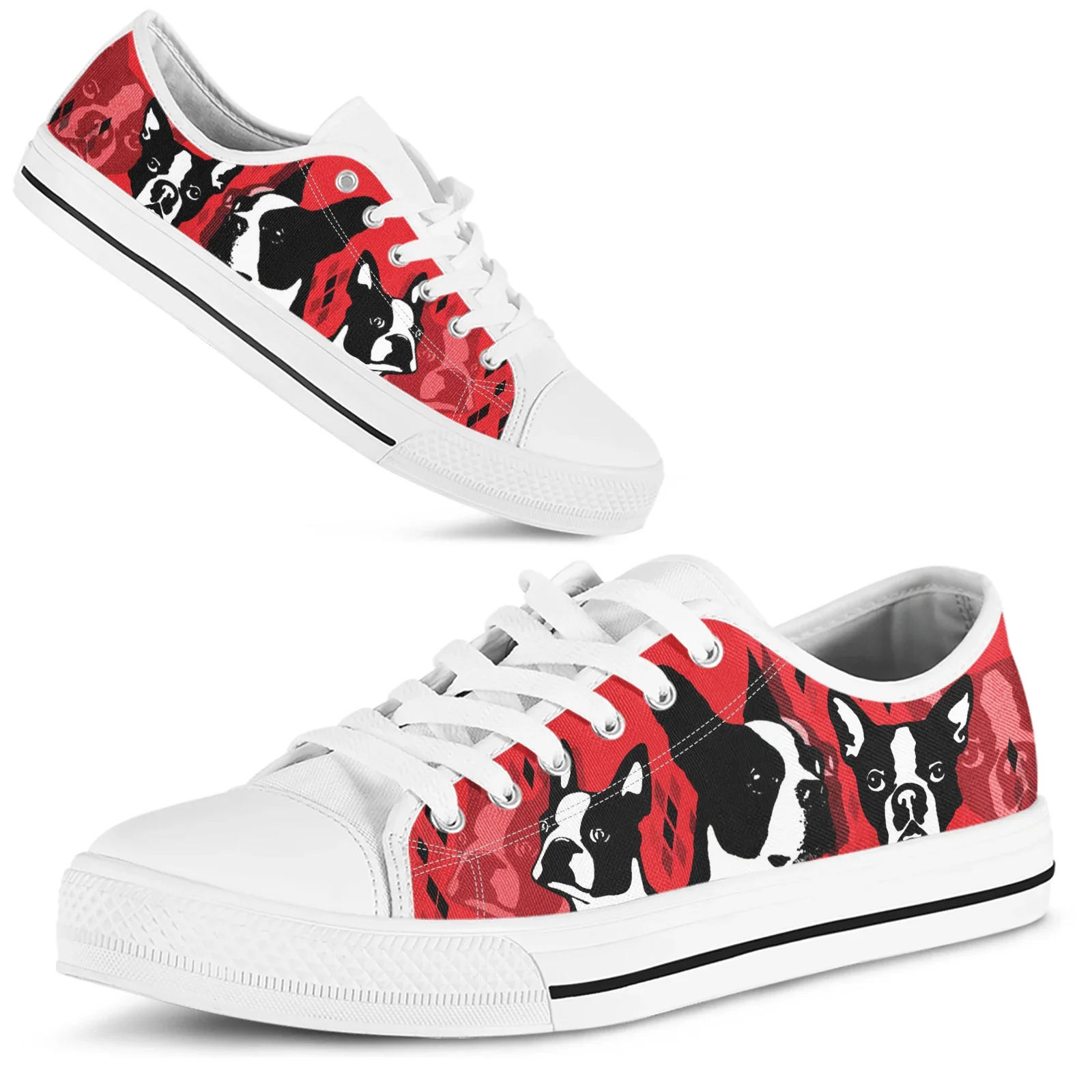 Rote Schuhe mit Boston-Terrier – Men Shoes Red Bewertung und Preis