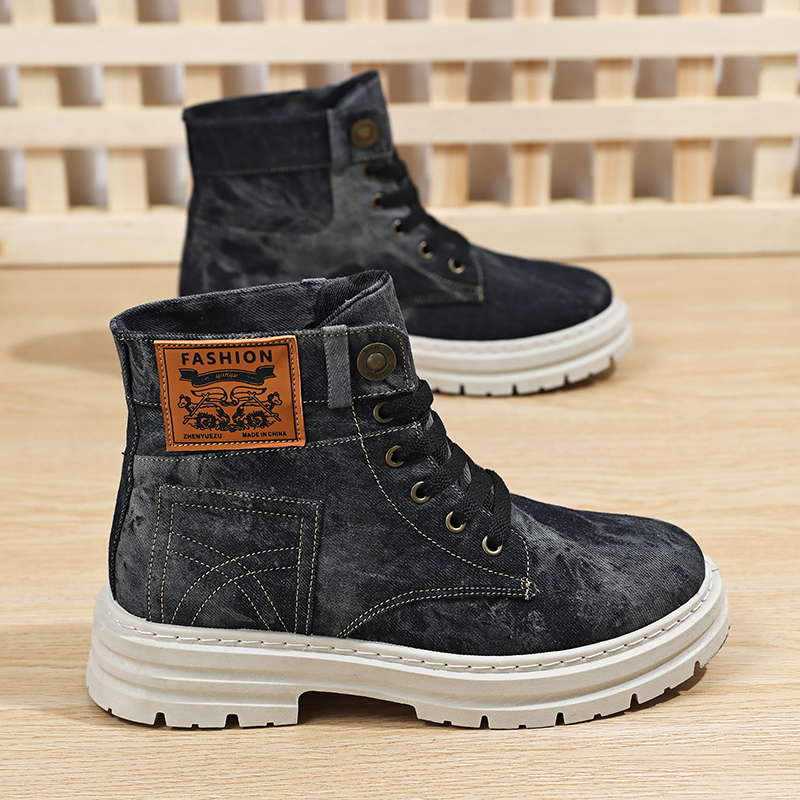 Waschbare Tie-Dye Denim High-T – Men'S Shoes Grip Bewertung und Preis
