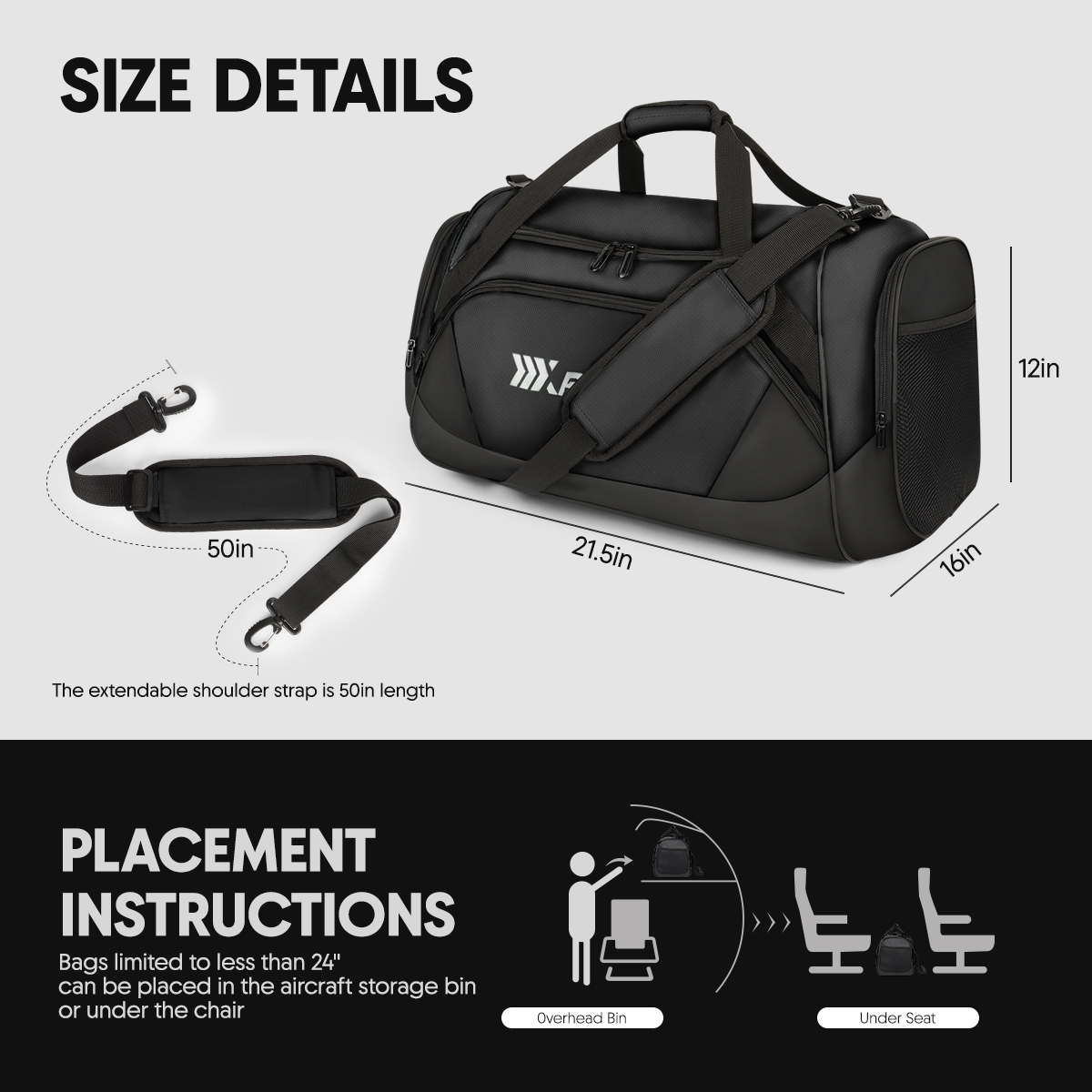 Reisetasche mit Schuhfach 75L  – Men'S Shoes York Bewertung und Preis