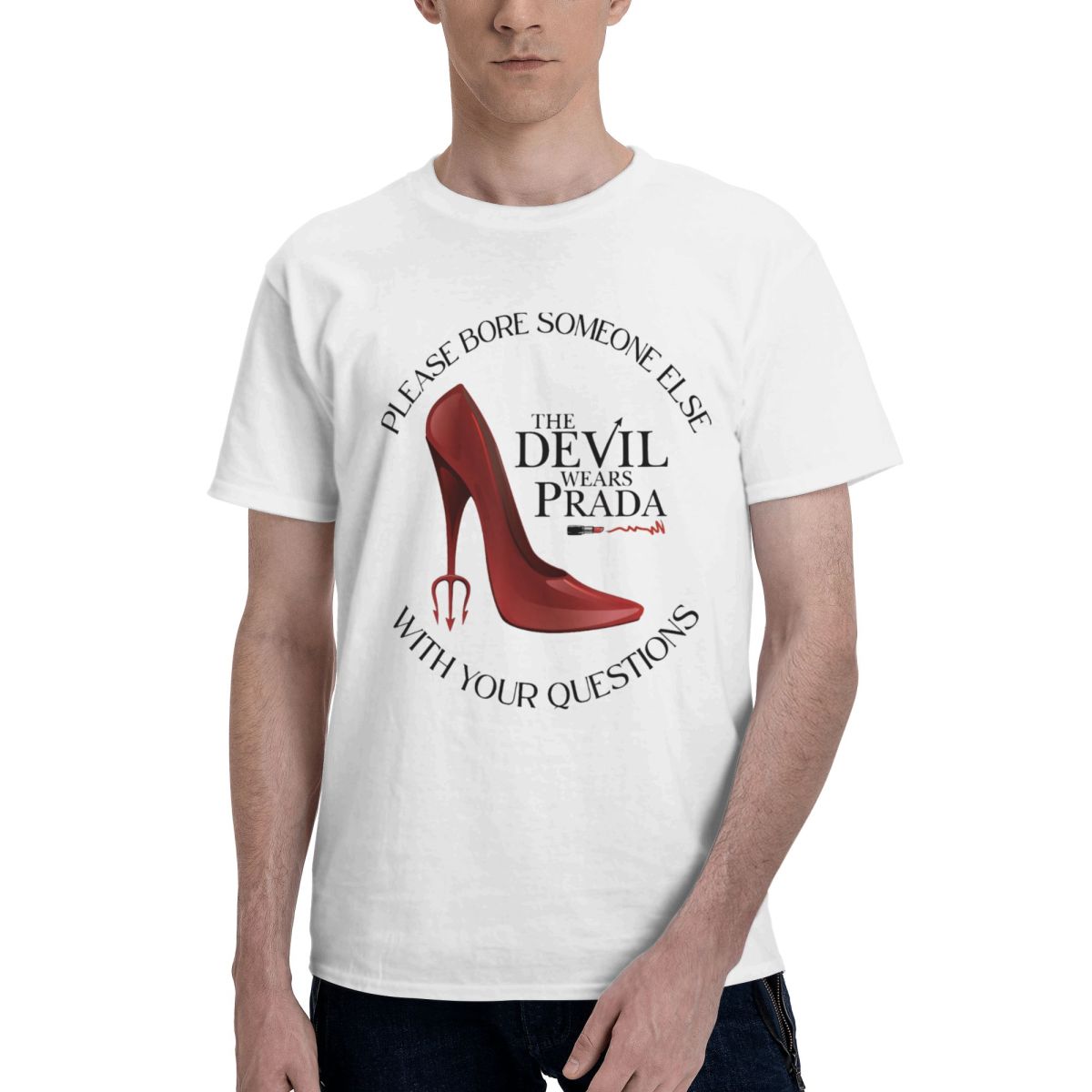 Herren-T-Shirt „The Devil Wear – Men Shoes Prada Bewertung und Preis
