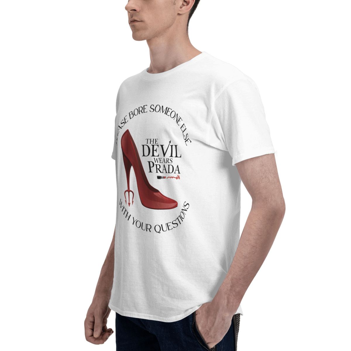 Herren-T-Shirt „The Devil Wear – Men Shoes Prada Bewertung und Preis
