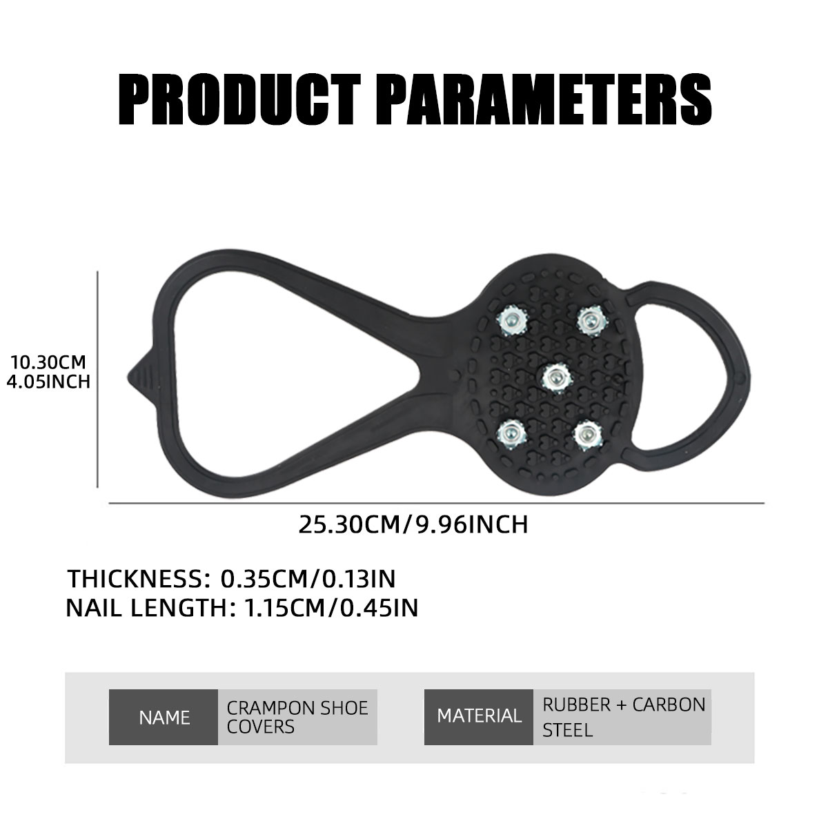 2 Paar Outdoor 5 Zähne Eisgrei – Men'S Shoes Grip Bewertung und Preis