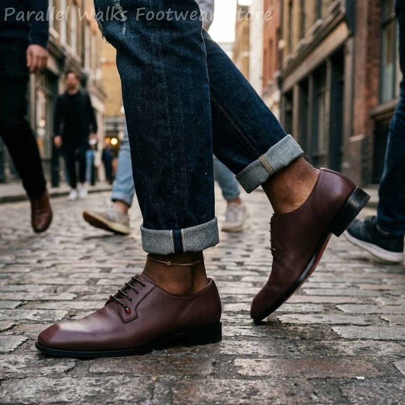 Herrenschuhe aus dunkelbraunem – Men'S Shoes Smart Bewertung und Preis