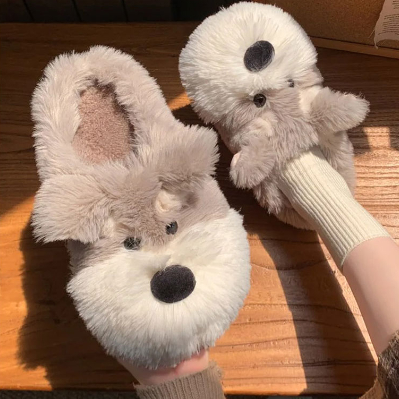 Hund Hause Fuzzy Slipper Fraue – Men'S Shoes Grip Bewertung und Preis