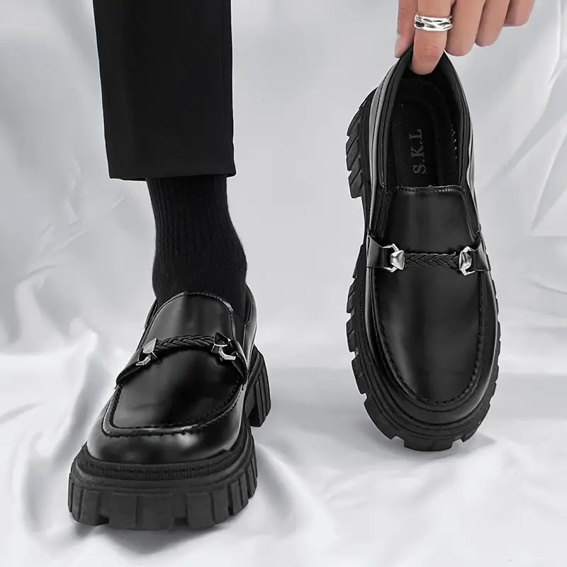 Plattform-Herren-Leder-Loafer- – Men Shoes Prada Bewertung und Preis