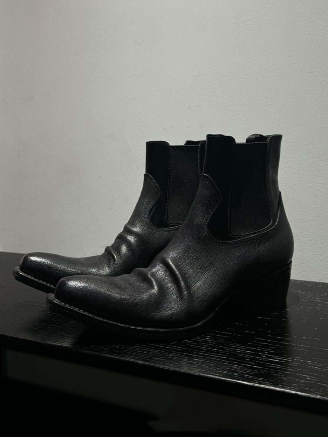 Herren Schwarze Leder-Chelsea- – Men'S Shoes Smart Bewertung und Preis